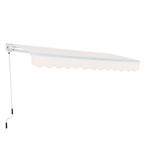 Toldo con brazo retractil Terrazas 3x2.5 Mts Blanco-0