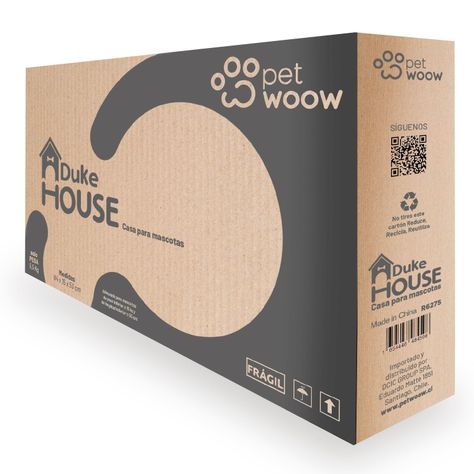 Casa Para Perros Mascota 82x54x71 Duke Petwoow Color Gris-3