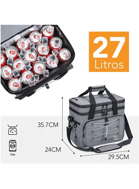 Bolso Cooler 27 Litros 30 Latas Multi Compartimientos-1