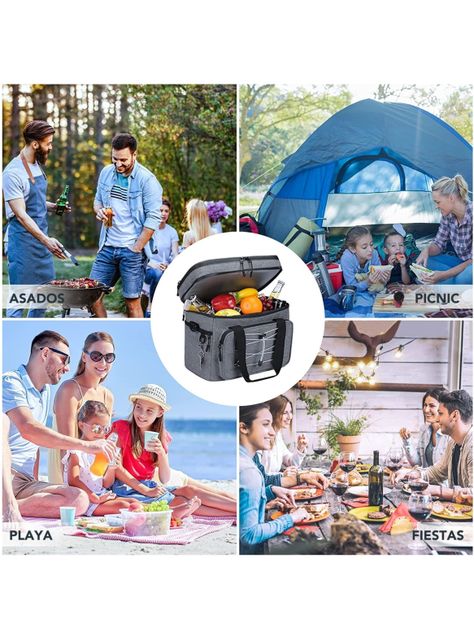 Bolso Cooler 27 Litros 30 Latas Multi Compartimientos-4