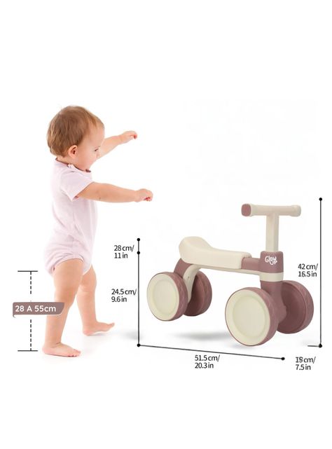 Triciclo Infantil Fiori Niño Niña Paseo Cafe-1