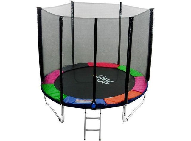 Cama ElásticaI 8ft 2,44mt Malla + Escalera-0