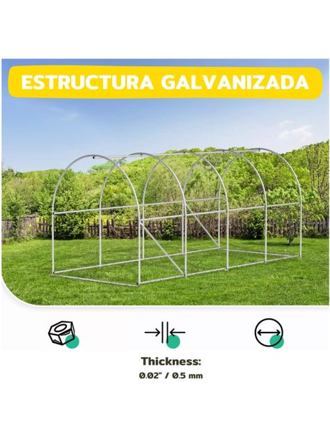 Invernadero Armable Túnel 6mt2 3x3x2mts-3
