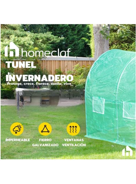 Invernadero Armable Túnel 6mt2 3x3x2mts-5