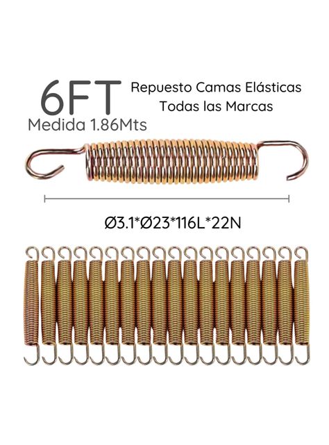 	
36 Resortes Para Camas Elásticas 6ft 1.83mts Glowup-1