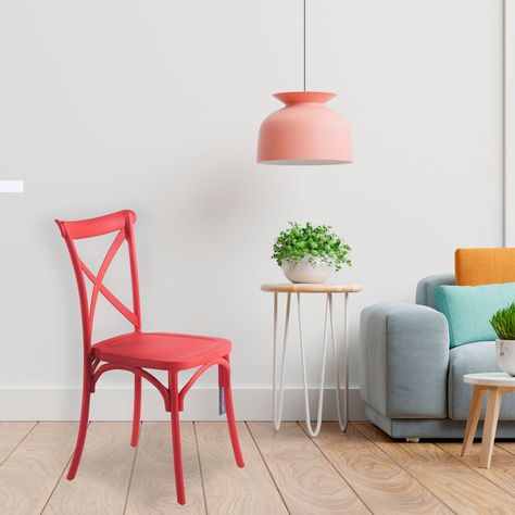 Silla Crossback Roja-1