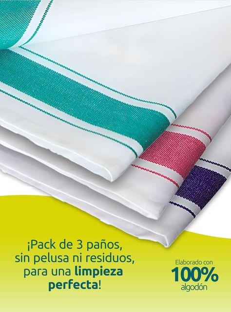 Pack De 3 Paños De Cocina 50x70 Cm Colores Surtidos Rebajas-2