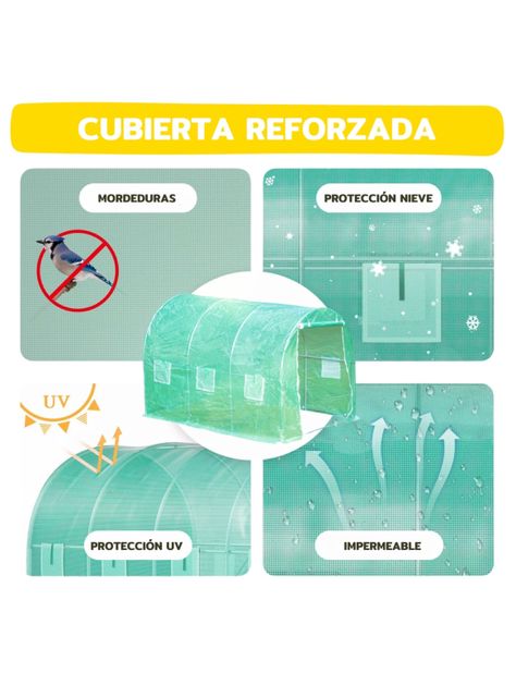 Invernadero Armable Túnel 18mt2 6x3x2mts-5