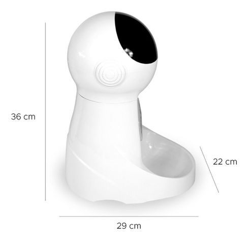 Dispensador de Alimentos Mascotas con Parlante-2