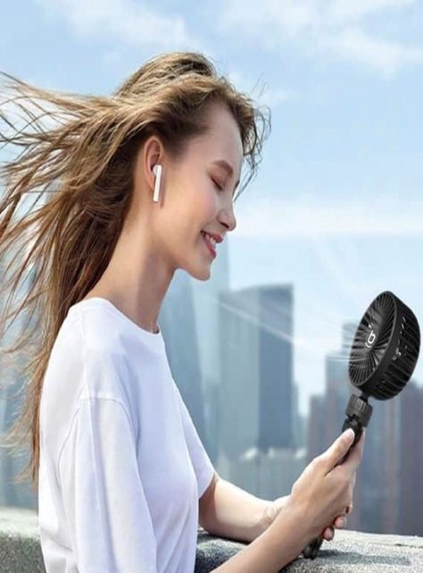 Ventilador Portátil Usb Con Base Trípode-7