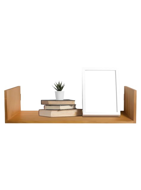 Soporte Y Repisa De Madera Para Pared Con Fijación Invisible-0