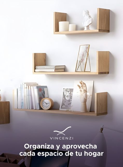 Soporte Y Repisa De Madera Para Pared Con Fijación Invisible-4