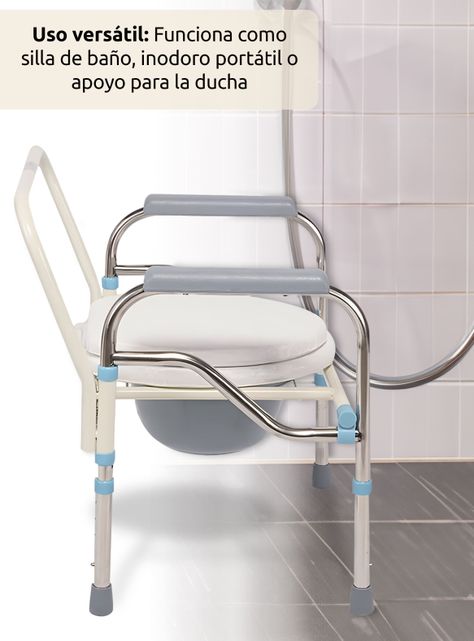 Baño Inodoro Wc Plegable Barra Silla Ducha Discapacitado-7