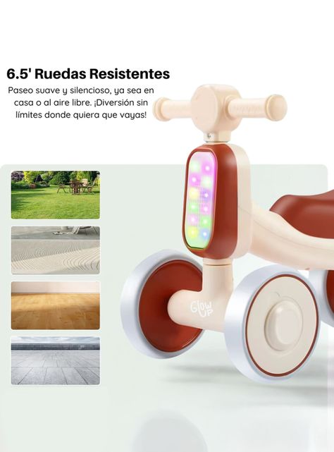 Triciclo Infantil Bambi luces y sonidos café-3
