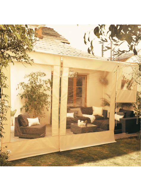 Cortina Roller Cierre de Terraza Beige 150x250cm-2