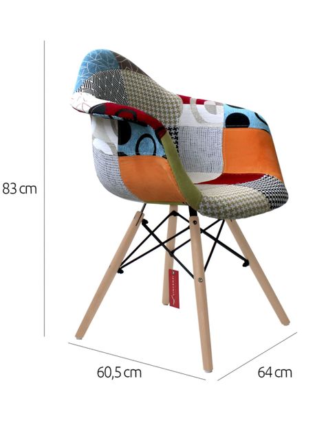 Pack 2 Sillas Comedor Poltronas Eames Delhi Vincenzi-1