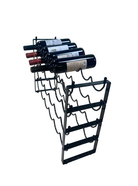 Rack Tipo Cava De Hierro Porta 24 Botellas De Vino Rebajas-2
