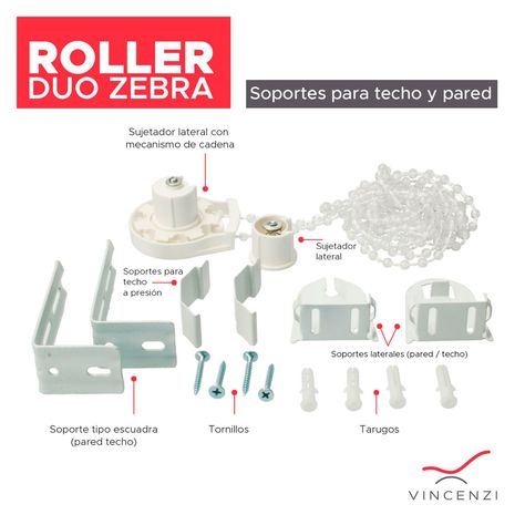 Kit Instalación Cortina Roller Duo-0