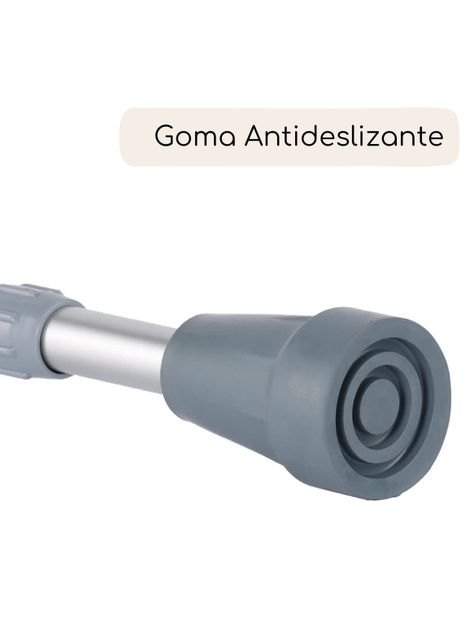 Set de 2 bastón muleta canadiense ortopédico antideslizante-2