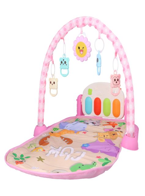 Gimnasio Con Piano Alfombra Para Bebe Rosado-1