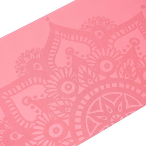 MAT DE CAUCHO NATURAL Y PU ANTIDESLIZANTE – MANDALA ROSA-0