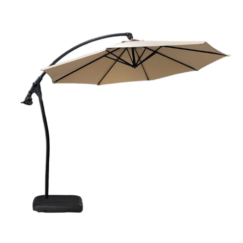 quitasol sun beige contra UV con base reforzada anti viento-0
