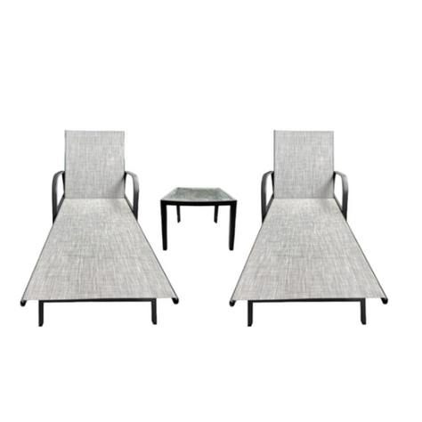 reposera silicius gris con mesa de vidrio para terraza-0