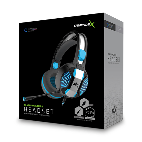 Audífono Gamer Premiun PCPS4 Mic Flexible Reptilex-1