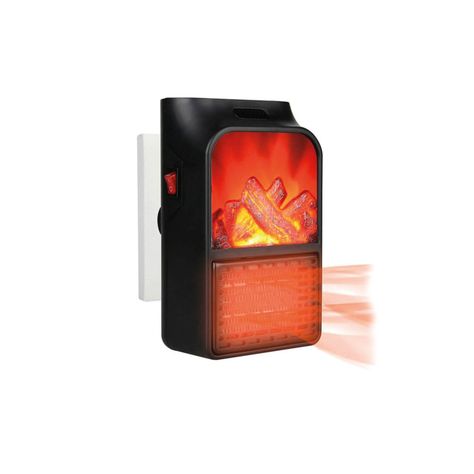Mini Calefactor Portatil Pantalla Efecto Fuego -0