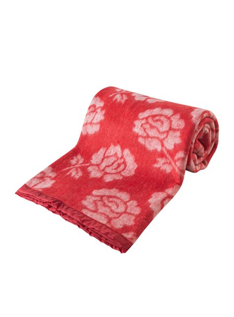 FRAZADAS ANDES CLASSIC JACQUARD ROJO 2 PLAZAS-3