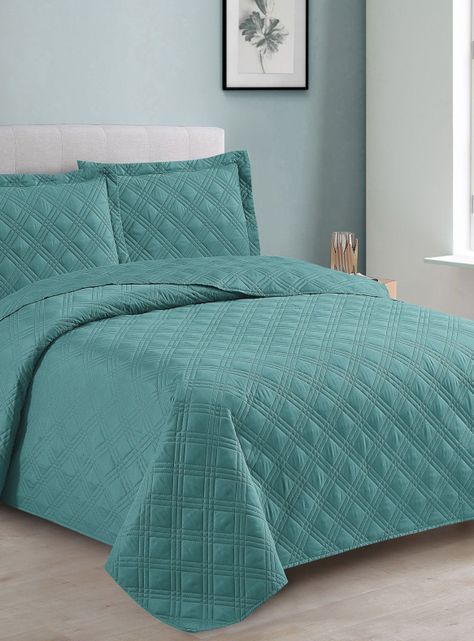 QUILT ANDES LISO TURQUESA KING-0