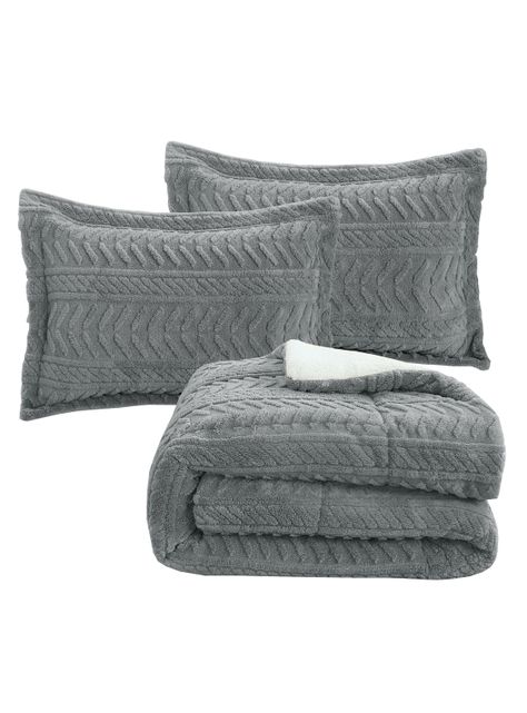 PLUMON ANDES CHIPORRO JACQUARD GRIS 1.5 PLAZA-2