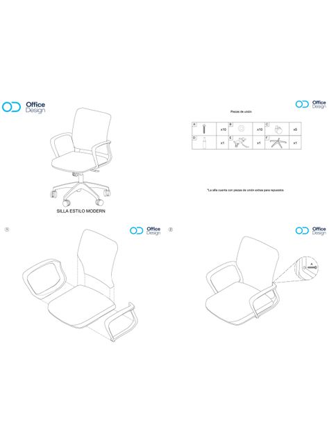 Silla Oficina Modern Blanca-1