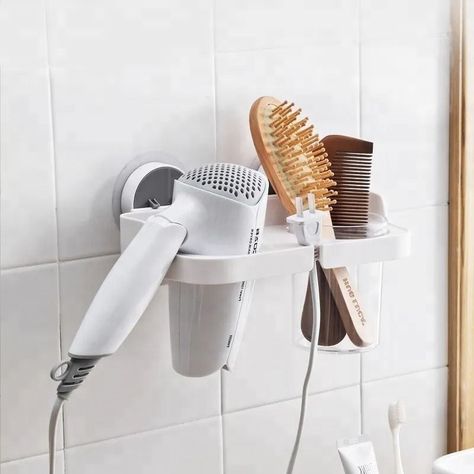 SOPORTE PARA SECADOR DE CABELLO Y CEPILLOS -2