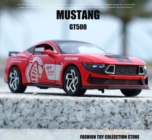Ford Mustang Cobra Rápido y Furioso escala 1:32 rojo-1