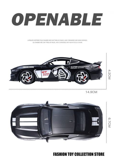 Ford Mustang Cobra Rápido y Furioso escala 1:32 negro-3