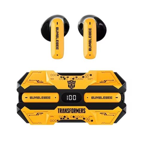 Audífonos Transformers Bluetooth tws Bumblebee Tf T51 amarillo-0