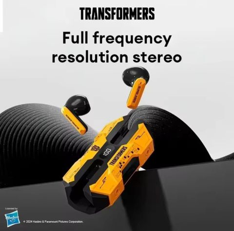 Audífonos Transformers Bluetooth tws Bumblebee Tf T51 amarillo-3