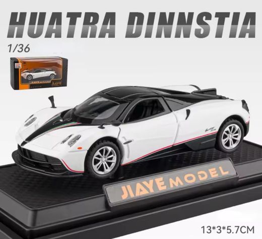Auto De Colección Pagani Huayra Blanco 1:36 Sonido Y Luz.-1