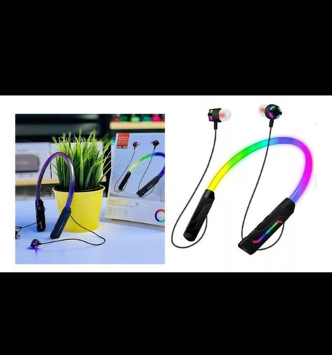 AudÍfonos bluetooth inalambricos de cuello con luces led  MLS-300-3