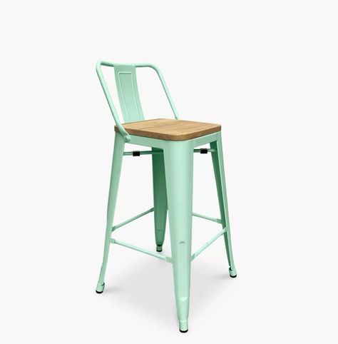 TABURETE O PISO TOLIX CON ASIENTO DE MADERA 66CM-1