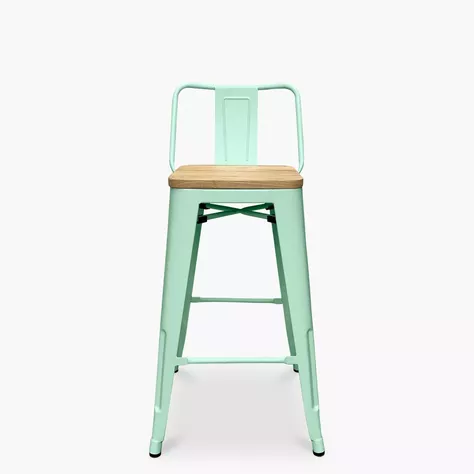 TABURETE O PISO TOLIX CON ASIENTO DE MADERA 66CM-3