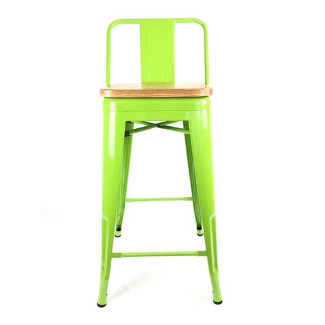 PACK 4 TABURETES O PISOS TOLIX CON ASIENTO DE MADERA 66CM-2