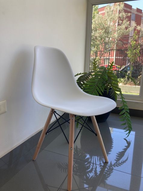 PACK 4 SILLAS EAMES BASE METAL MADERA ASIENTO RESISTENTE-3