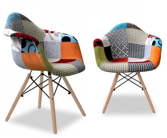 SITIAL BUTACA PATCHWORK CON PATAS TIPO EAMES-2