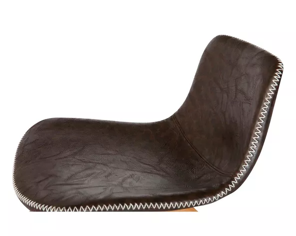 PACK 2 TABURETE PISO CON SILLA DE CUERO Y PATAS DE MADERA-4