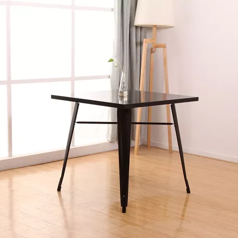 MESA TOLIX CON CUBIERTA METALICA 80X80 PARA CAFETERIA O RESTAURANTE-1