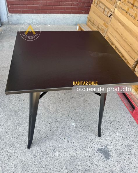 MESA TOLIX CON CUBIERTA METALICA 80X80 PARA CAFETERIA O RESTAURANTE-3