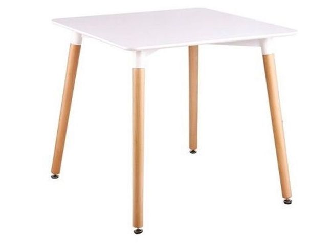 MESA CUADRADA PARA COMEDOR O LA OFICINA 80X80 CON TOPE DE MDF-0