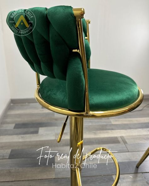 TABURETE ELEGANTE QUEEN BASE DORADA-5